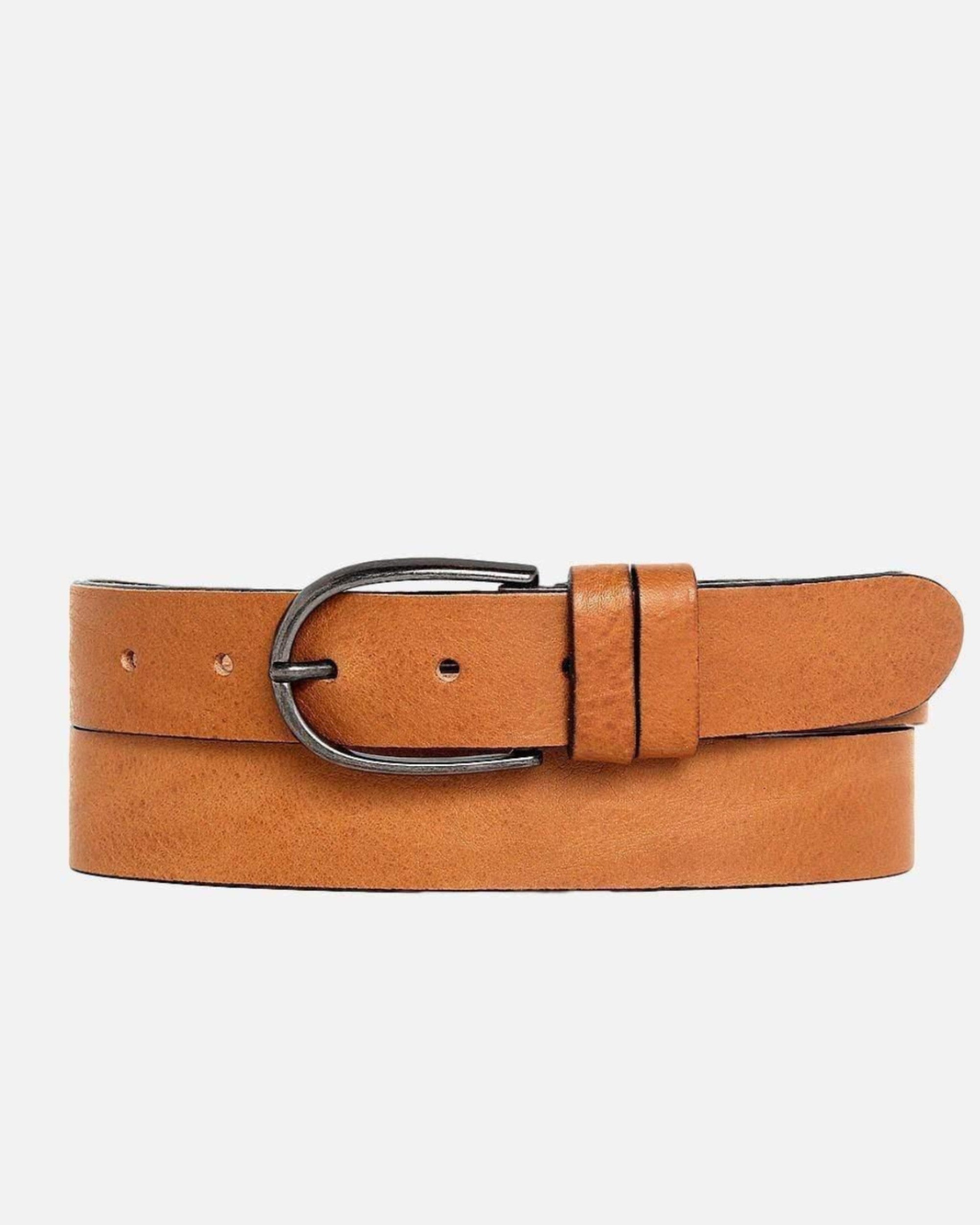 Gusti lederen riem - Roy lederen riem met zilveren gesp riem zakelijke Gusti lederen riem - Roy lederen riem met zilveren gesp riem zakelijke