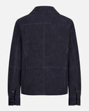 Marineblauw Suède